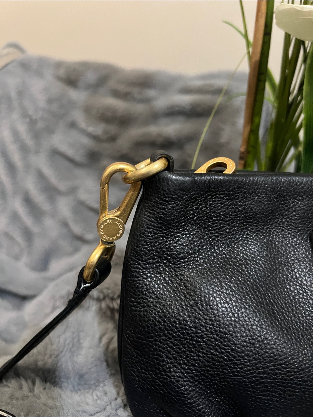 Marc By Marc Jacobs Classic Q Percy Pebbled Leather Crossbody EUC retail $198 - Picture 3 of 8
